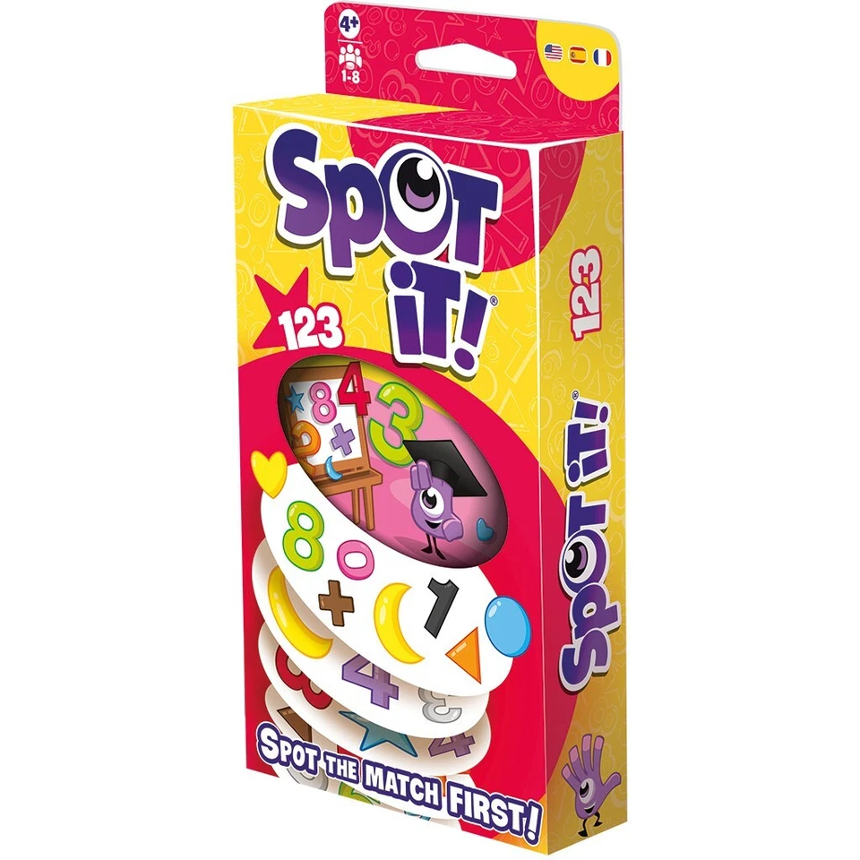 Spot It! 123 Eco-Blister Family Party Card Game SP133ML Dobble Numbers 1, 2, 3 - Image 4 of 4