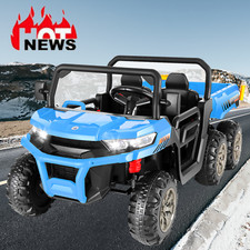 24V Kids Ride on Car Dump Truck with Remote Control, 2 Seater Electric Toy Gift