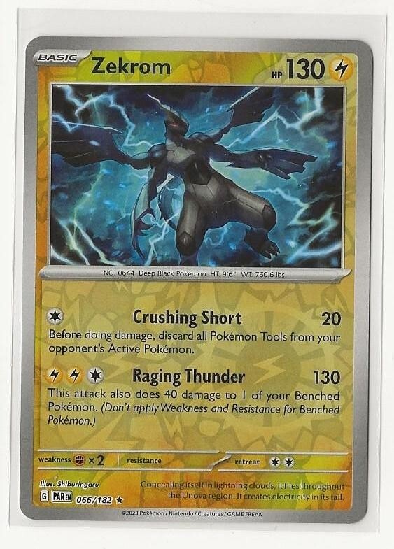 Pokemon Paradox Rift: Zekrom [Reverse Holo] #66