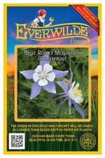 800 Blue Rocky Mountain Columbine Wildflower Seeds - Everwilde Farms Mylar