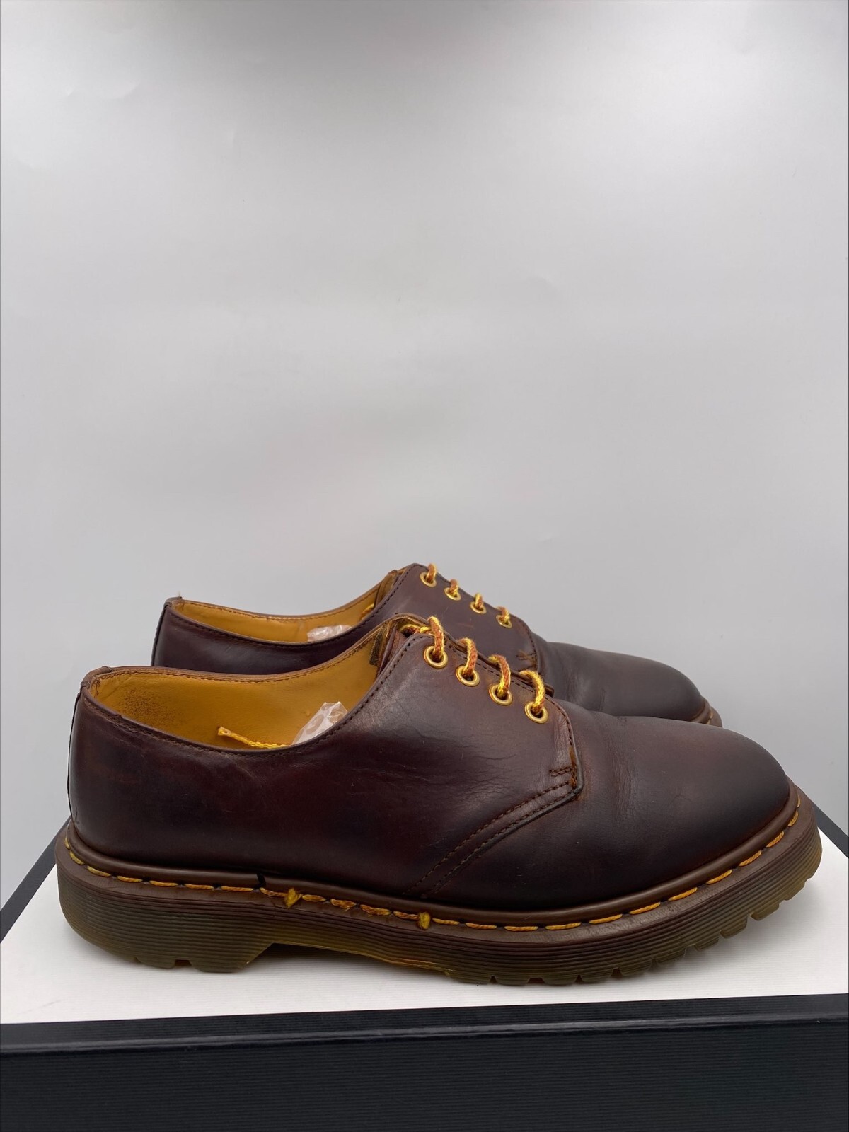 Dr. Martens 1561 Brown Leather Oxford Casual Shoes Men\u0026#039;s Size 9 Made  In England | eBay