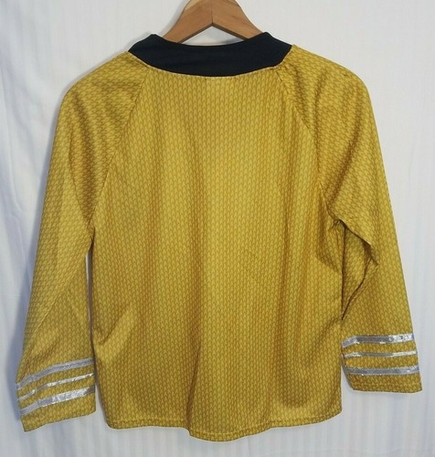 2009 STAR TREK Captain Kirk Gold Uniform Shirt, Insignia Rubie’s Costumes GUC - Picture 3 of 6