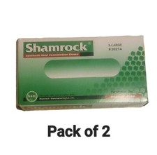 2 Pk Shamrock Synthetic Vinyl Examination Gloves X-Large 100ct Each