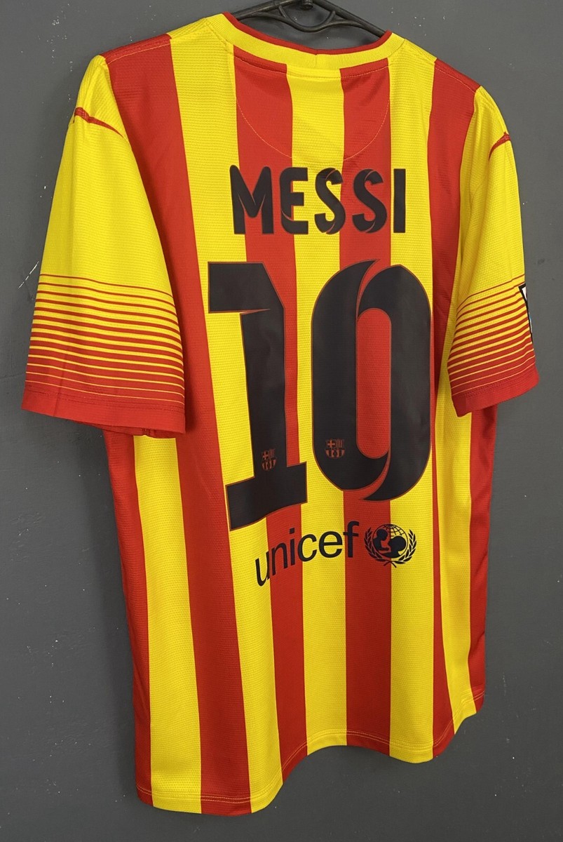 LEO MESSI #10 MEN'S FC BARCELONA 2013/2014 FOOTBALL SOCCER SHIRT