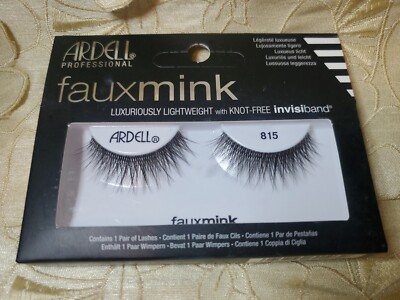 Ardell-PROFESSIONAL-Faux Mink-False Eyelashes-#815 BLACK - 1 Pair-NIB!