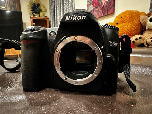 Nikon D50 6.1 MP Digital SLR Camera - Silver (Body Only)