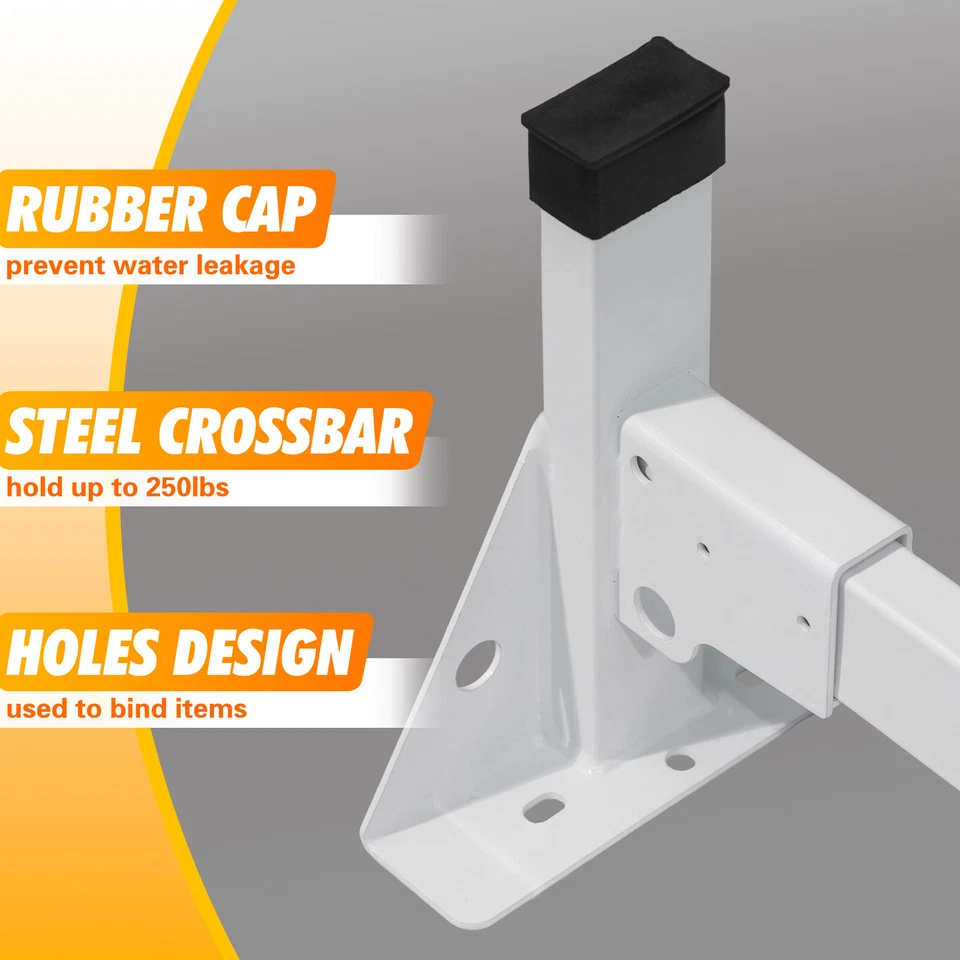 Baca de techo de escalera de 3 barras para Mercedes Sprinter 07 techo alto 144/170 WB Foto 4 de 4