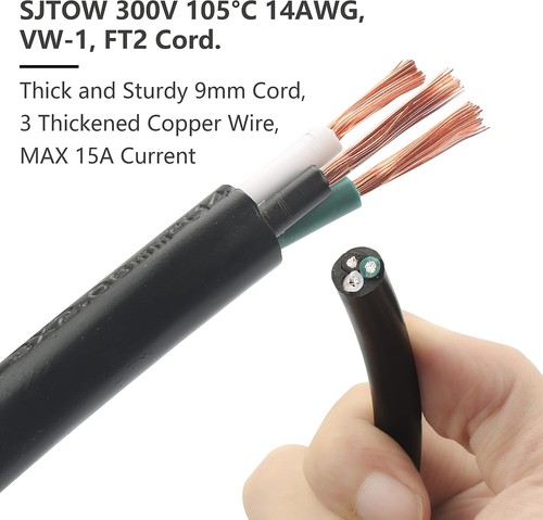 Power Cord for Masterbuilt Smoker Parts Analog Control Plug Dial - Picture 7 of 8