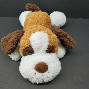 Spark Create Imagine Puppy Dog White Brown Laying Plush Stuffed Animal New 842993103678 | eBay