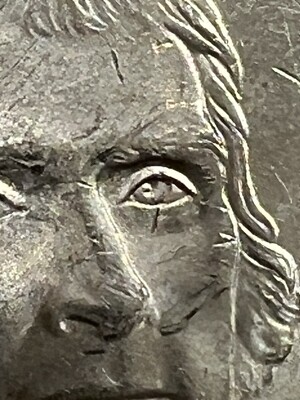 2018 P Jefferson nickel ERROR CUT IN JEFFERSON EYE | eBay