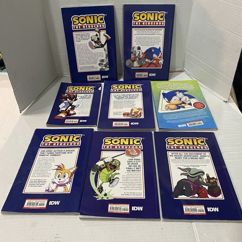 Sonic The Hedgehog Comic Book Graphic Novel Lot Of 8 IDW NM 1 4 5 6 7 8 Read - Picture 2 of 13