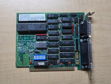 Vintage ISA Serial Parallel I/O Card Ether Systems Inc RS-232 DB25 Multi-Port In
