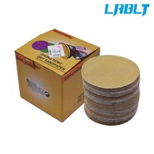 LABLT 100 Pcs 5" 180 Grit Disc Hook Loop Pads Sanding Discs Flocking NO-Hole