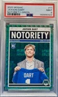 2025 Mosaic Jaxson Dart #11 NOTORIETY GREEN 🟢PSA 9🟢 RC Giants