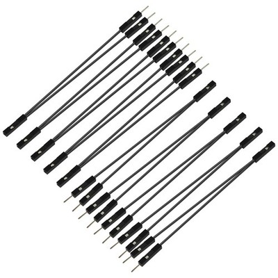 10Pcs Wire 2 Pins Single Female to Dual Male Jumper for PC Motherboard Power ...
