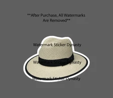 Straw Hat Sticker Waterproof Decal Beach Outdoor Travel Ocean Fashion Gift NEW