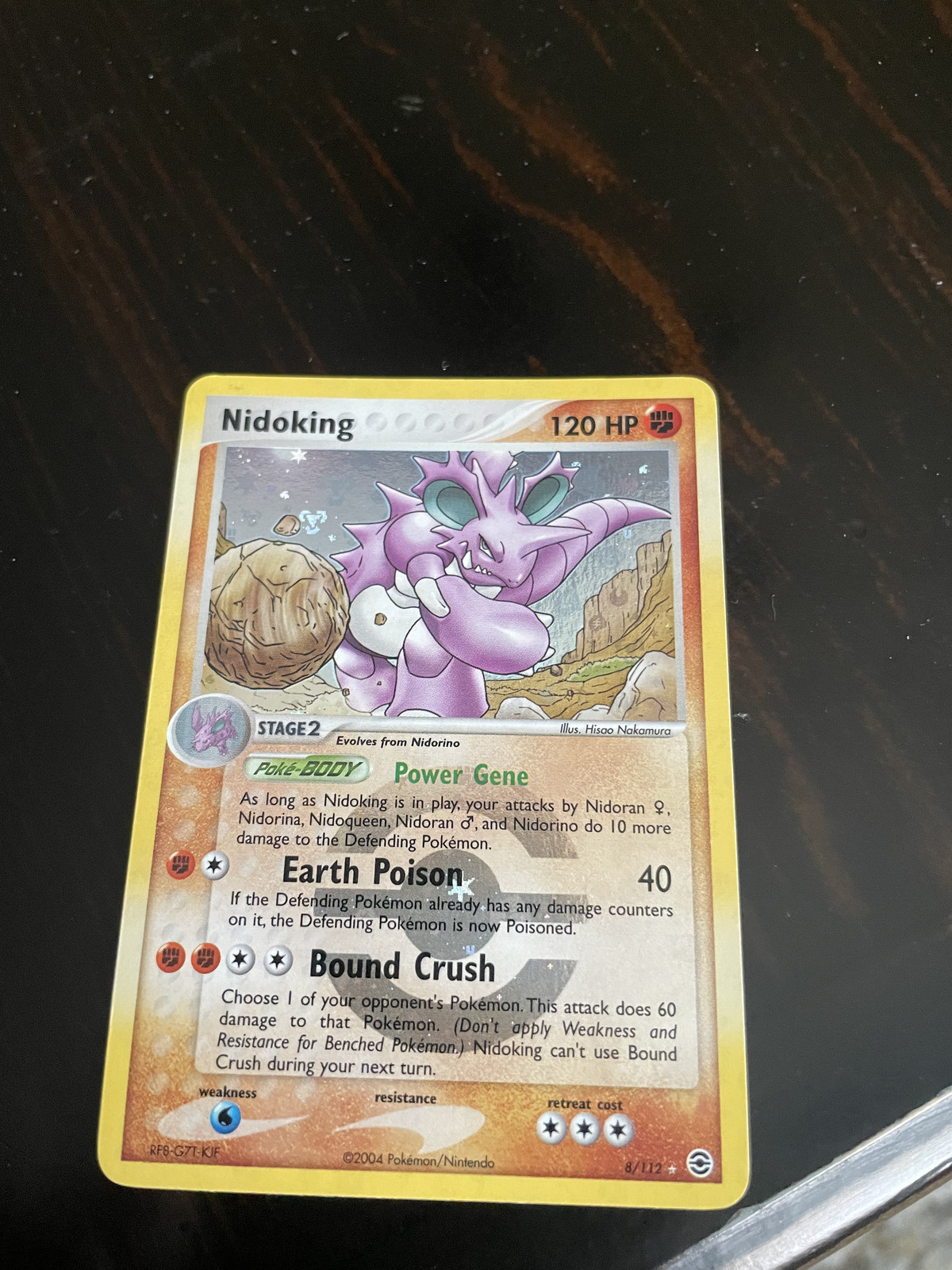 Pokemon FireRed & LeafGreen Nidoking 8/112 Reverse Holo, NM