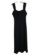 Vintage Evan-Picone Sz 6 Hand Beaded Evening Dress Shift Dress Prom