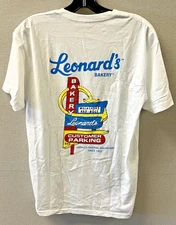 Leonard's Bakery Malasada White Shirt  Honolulu Hawaii Size Medium