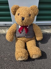 LARGE VINTAGE JCPenney Holiday Collection Bear Plush Stuffed Animal