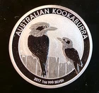 2017 Kookaburra Bird Australia Perth Mint rare Bullion-0.999 Silver 1 Oz Coin