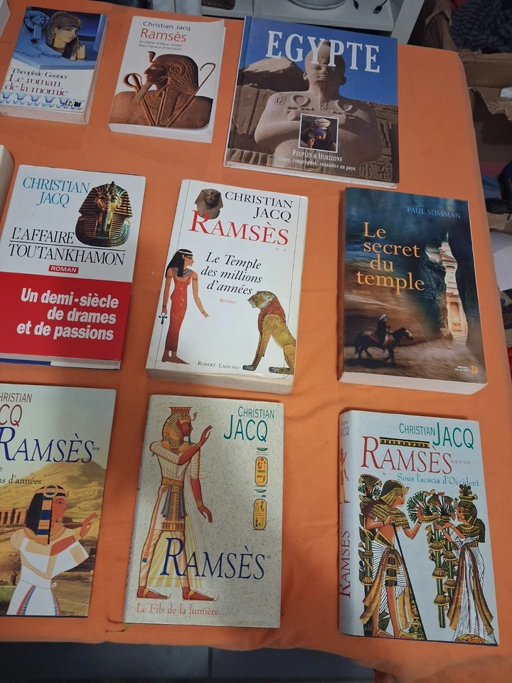 Collection De Livre Christian Jacq Livre Ancien Histoire Sur L'Égypte Antique - Photo 4/4