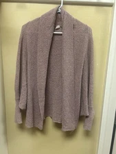 Wishlist Ladies Cardigan M/L Dusty Pink Kimono Sleeves Cowl Neck So Cute! 