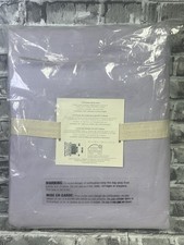 NEW Pottery Barn Kids Organic Cotton Full-Queen Duvet Solid Lavender