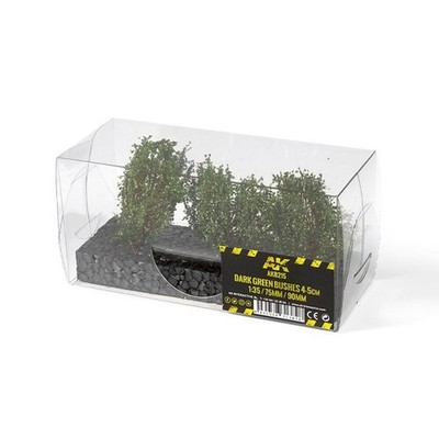 Dunkelgrüne Büsche 4-5cm - AK Interaktives Diorama Modell Basing - Brandneu