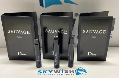 3xDior Sauvage Elixir Mens Parfum concentrate 1ml sprays New