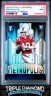 2024 Panini Totally Certified Drake Maye Rookie Metropolis Mirror PSA 9 i301