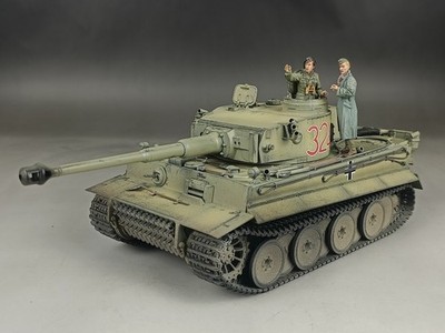 1/35 Built WWII German Tiger I Tank Early s.Pz.Abt 501 Tunisia 1943 Model