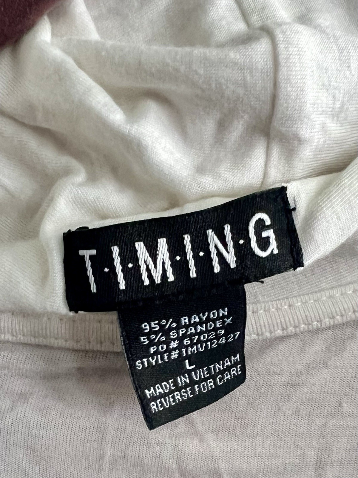 TIMING Women’s Off White Sz Lrg Long Sleeve Cardigan Open Front Cardigan thumbnail 3