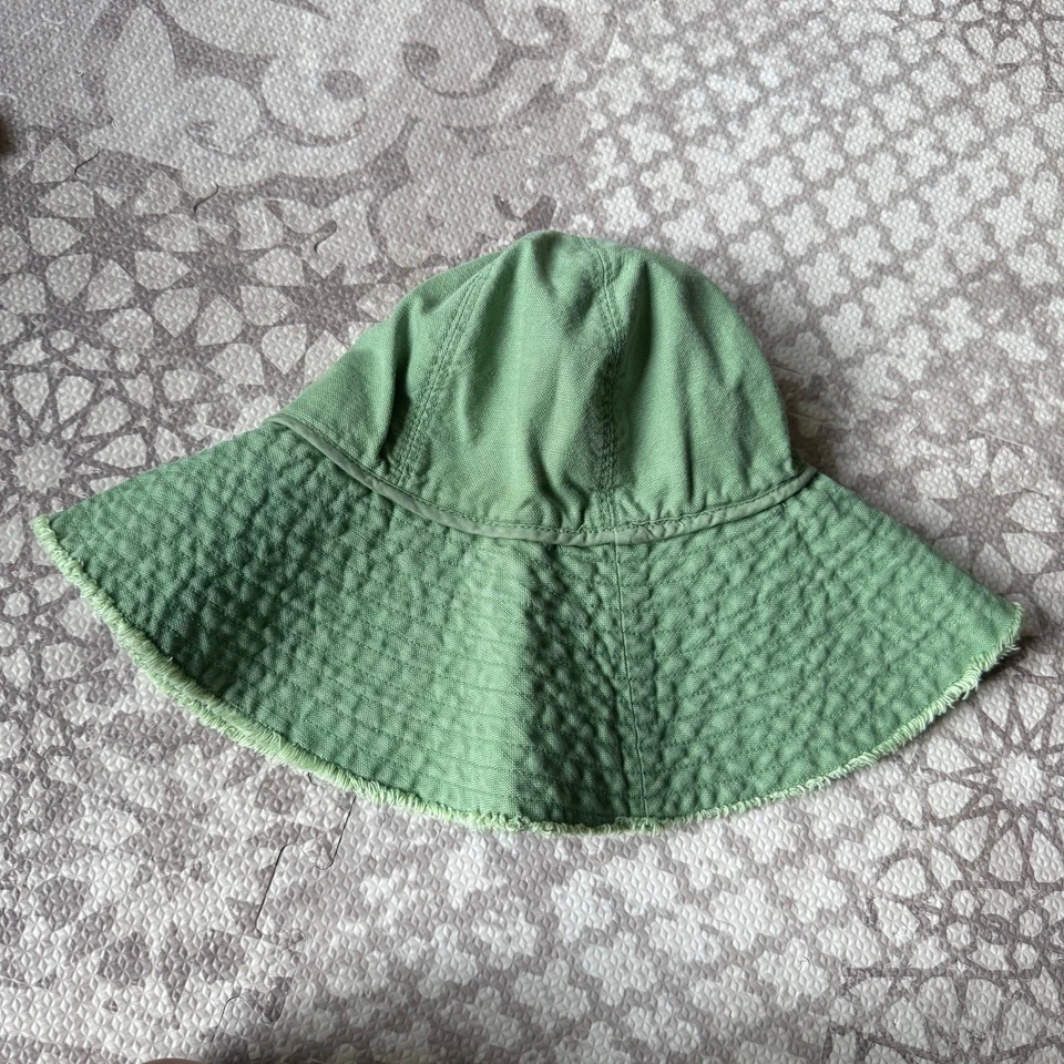 Sombrero de cubo de pescador vintage Y2K GAP verde ala ancha talla M/L exterior senderismo Foto 3 de 4