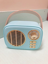 Retro Bluetooth Speaker Vintage Decor Mini Wireless 4.4x2.2x3.2 inches