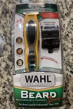 WAHL BEARD SPORT Rechargeable Self-Sharpen Solid Steel T-Blade PRECISION TRIMMER