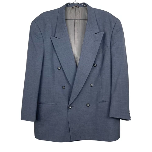 Blazer uomo vintage Christian Dior Monsieur 44R grigio doppiopetto lana