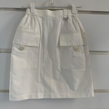 Christian Dior SPORTS Skirt S White Vintage Style 48cm Length Untested
