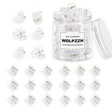 48pcs Mini Hair Clips, Small Hair Clips for Women Girls, Clear Color