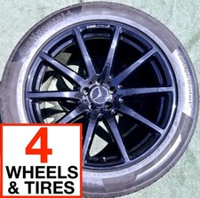 4 Black Factory Mercedes Benz Wheels Tires GLE63 S Coupe 21 OEM AMG 4Matic GLE43