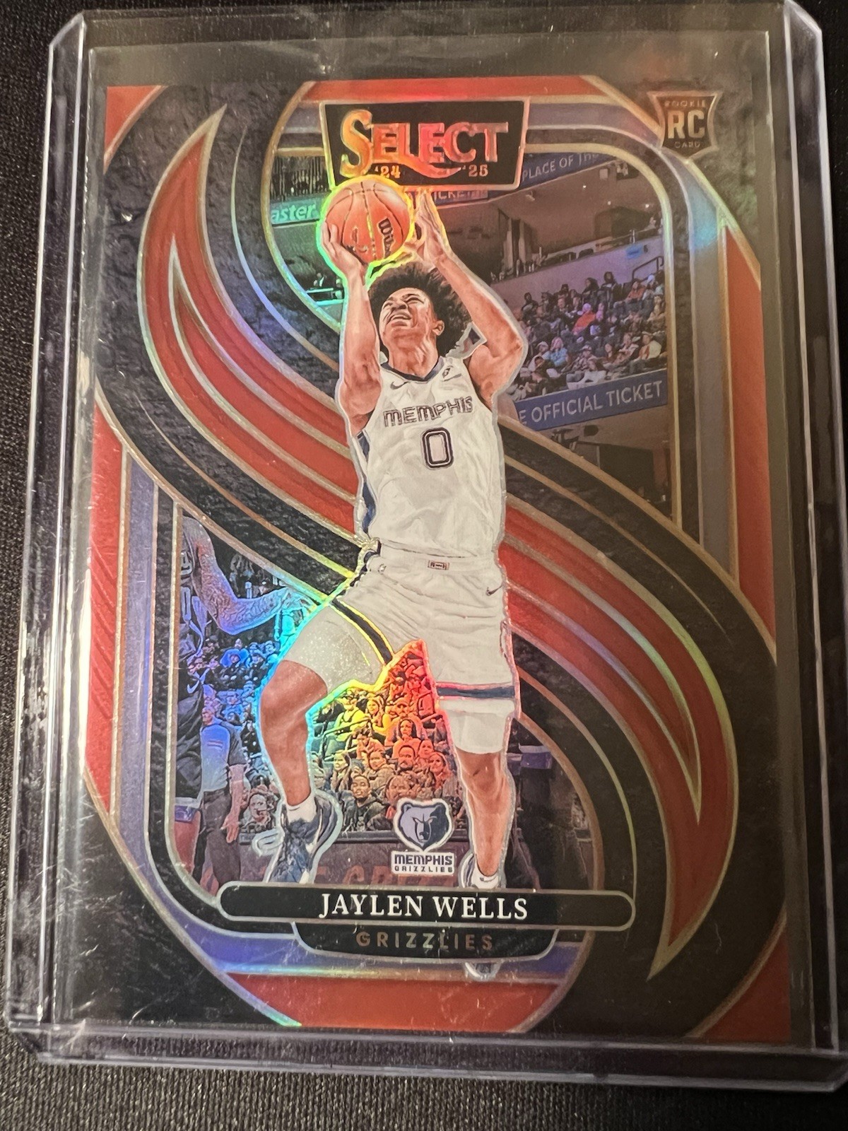 2024-25 Panini Select Premier Red Prizm Jaylen Wells /199 (RC)