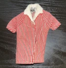 vintage 1962 Mattel Ken doll red and white striped beach jacket "Beach Scene"