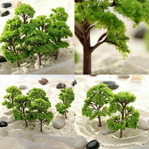20X Tren Ferrocarril Modelo Árboles Llamativos Paisaje Arquitectónico Regalos - Imagen 19 de 23