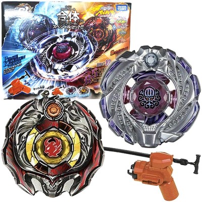 TAKARA TOMY Zero G SYNCHROM BATTLE SET 2 Beys Launcher Metal Beyblade BBG13 Fury