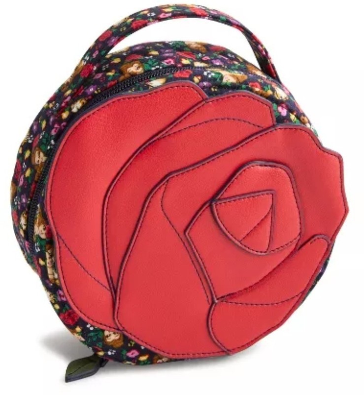 Vera Bradley Disney Princesses Cotton Enchanted Rose Cosmetic Belle Rose NWT