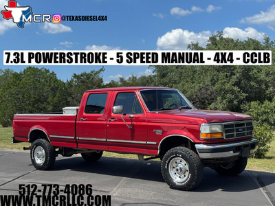 #ad 1996 Ford F 350 4x4 CCLB 5 Speed Manual 7.3L Powerstroke $34900.00