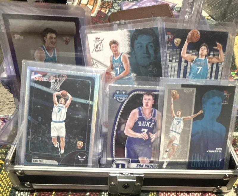 Topps Kon Rookie 6 Card Lot 2025 -26Hoops,Bowman 1st,Complete Sps,advent foil sp