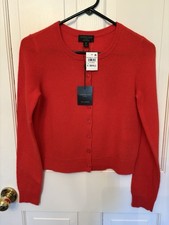 Charter Club Luxury Cashmere Cardigan Chili Sweater XS New