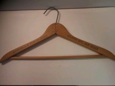 Jefferson  Monticello Hotels, Atlantic City, N J.  Vintage Wooden Coat Hanger