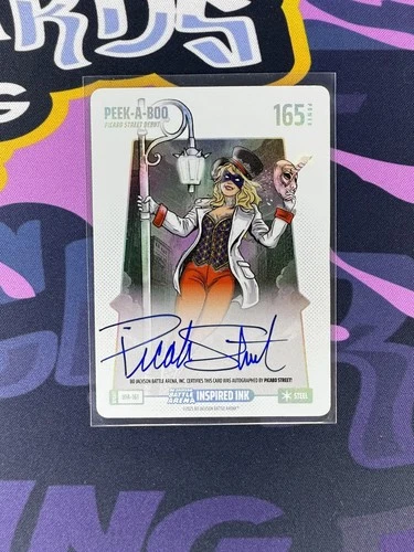 Picabo Street PEEK-A-BOO BFA-161 Auto Steel Foil Bo Jackson Battle Arena Debut